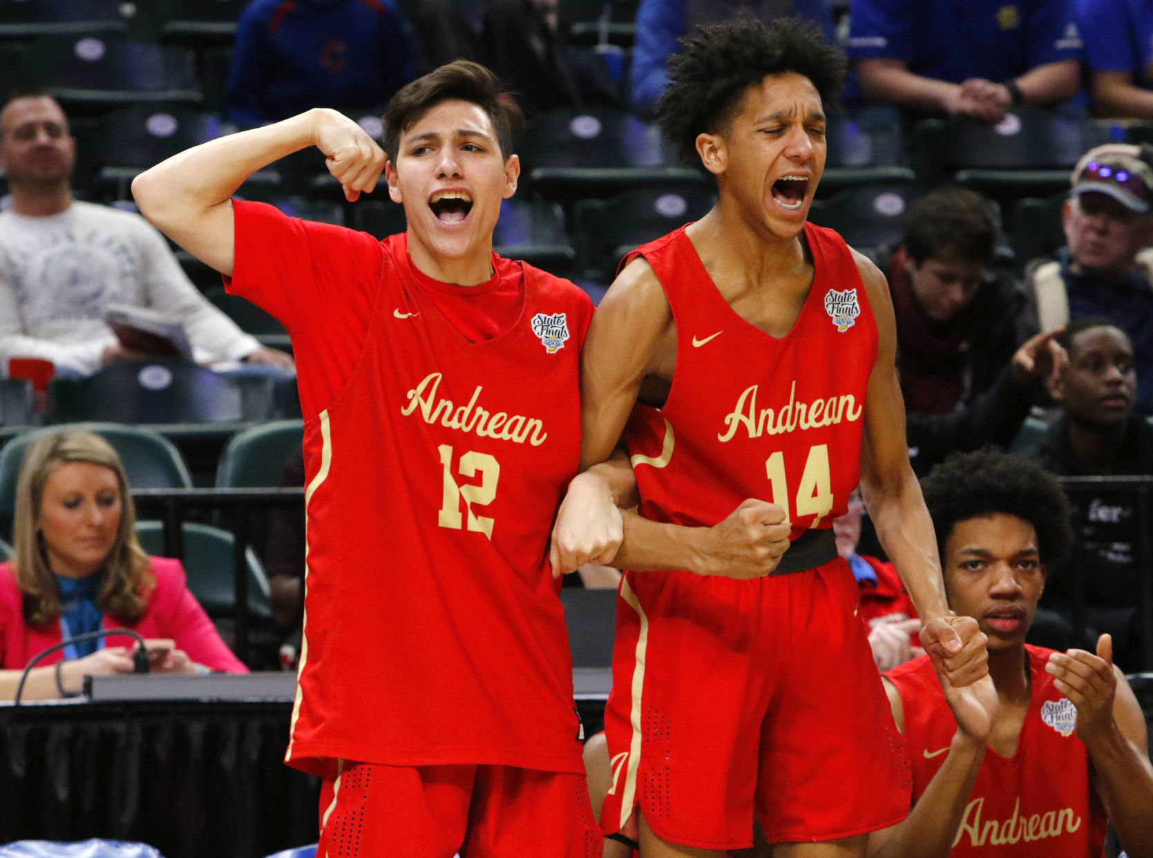 Boys basketball Class 2A state final - Andrean vs. Linton-Stockton